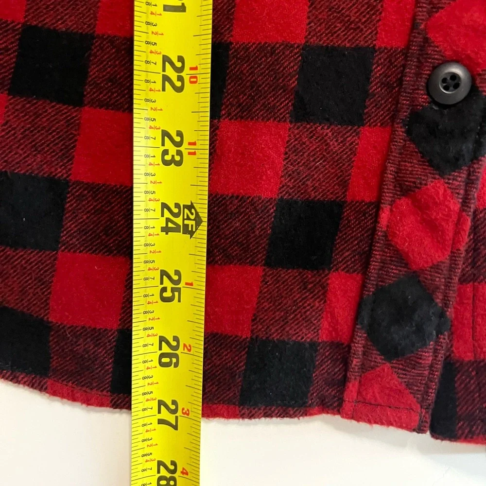 FAHERTY Women’s Daly Shirt Collins Plaid Red and Black Cotton Flannel Size Large - Picture 13 of 15